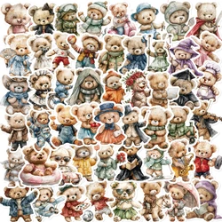 55PCS Cartoon Teddy Bear Favorites Graffiti Stickers DIY Kids Classic Toy Travel Luggage Guitar Waterproof Creative Sticker