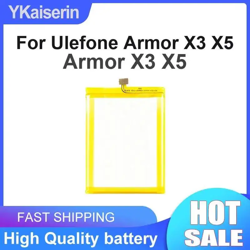 

For Ulefone Armor X3 X5 Mobile Phone Battery Premium Replacement High Performance 5000mAh