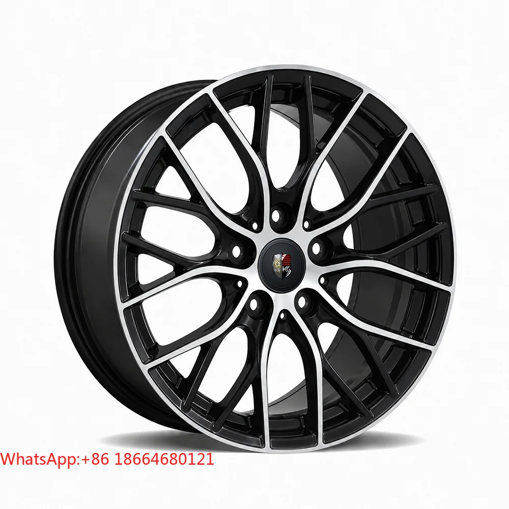 Gloss Black Polished Y Split Spoke Forged Wheel Rims Universal Passenger Vehicle Refit WheelsB8,B9,C7,C8,Q5 FYF20,F30,F35,G20,G3