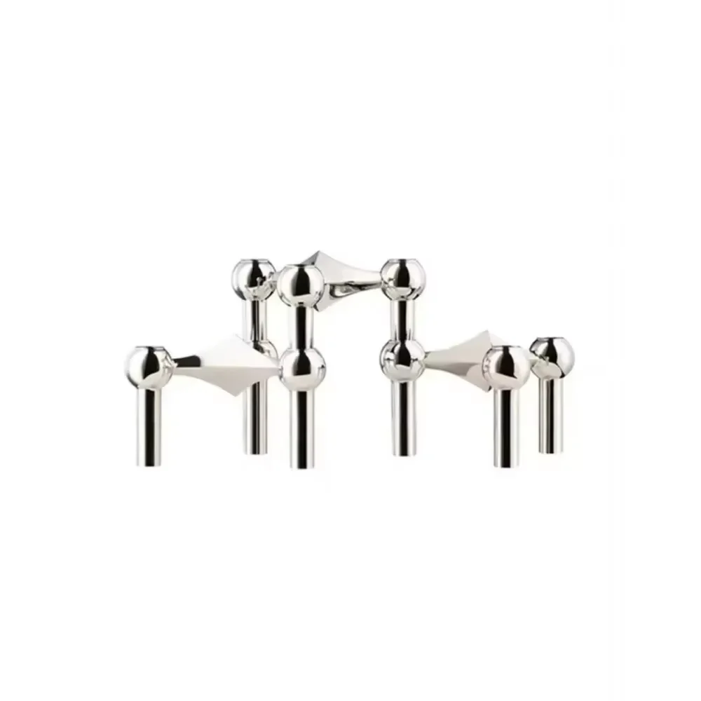 Luxus Kerzenhalter 10 cm Kleiner Ständer Nordic Edelstahl Kerzenhalter für Stick Dünne Kandelaber Set Wohnzimmer Dekor