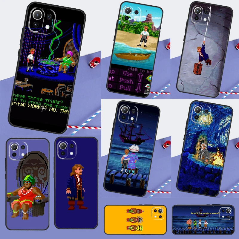 Monkey Island Print For POCO F5 X3 X4 X5 Pro F3 F4 GT M5s C40 Case For Xiaomi 13 12 Lite 12X 11T 12T Pro Cover