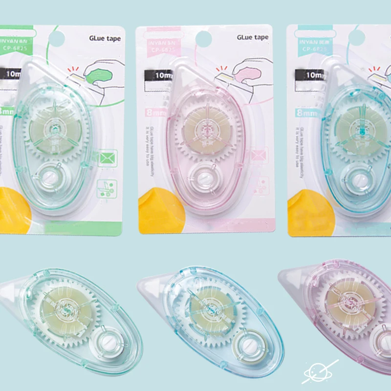 10m*8mm Strong Double Sided Adhesive Glue Tape DIY Scrapbooking Office Stationery Supplies High Viscosity Roller Tape