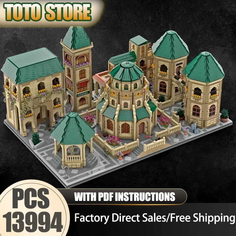 Star Movie Scenes Coruscant Moc Building Bricks Battle Castle Model Building Technology Modular Blocks Construstion Toy  Gifts