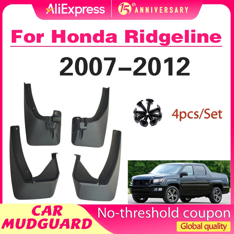 

For Honda Ridgeline 2007-2012 2008 2009 2010 2011 Fender Mudguard Mud Flaps Guard Splash Flap Mudguards Car Accessories