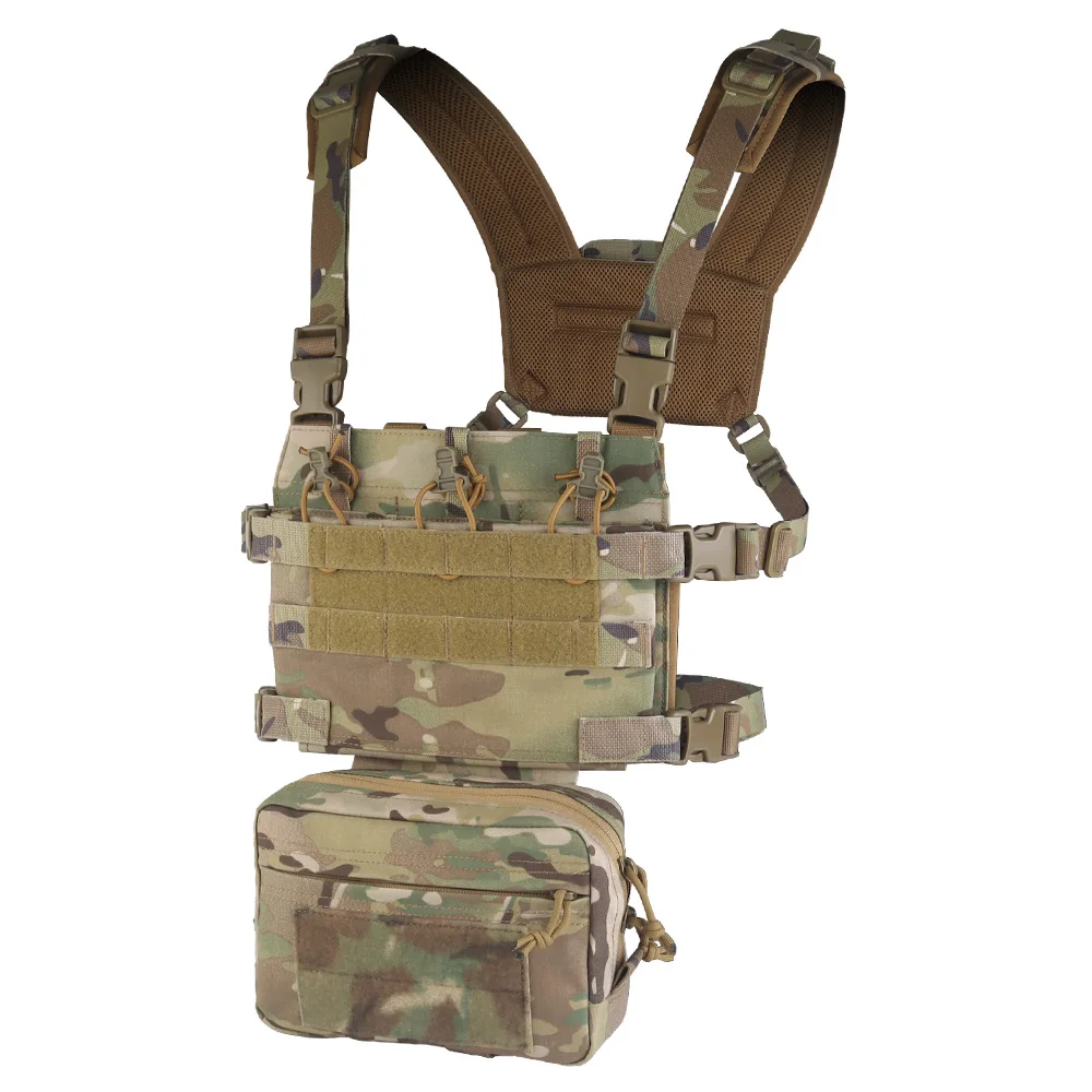 Tactical Chest Rig R Series Assault Combat Hunting Vest With 5.56 Magazine Pouch Quick Release Paintball Airsoft Chest Rigs Gear