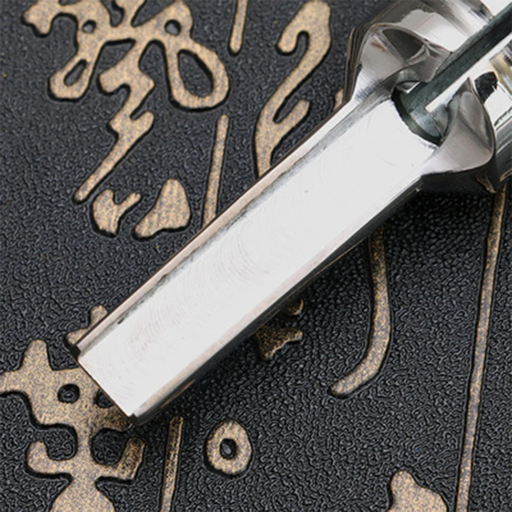 

Держатель для тату-машины из нержавеющей стали, серебро 49F для катушки, вышивки, противоскользящая многоразовая прочная ручка, трубка