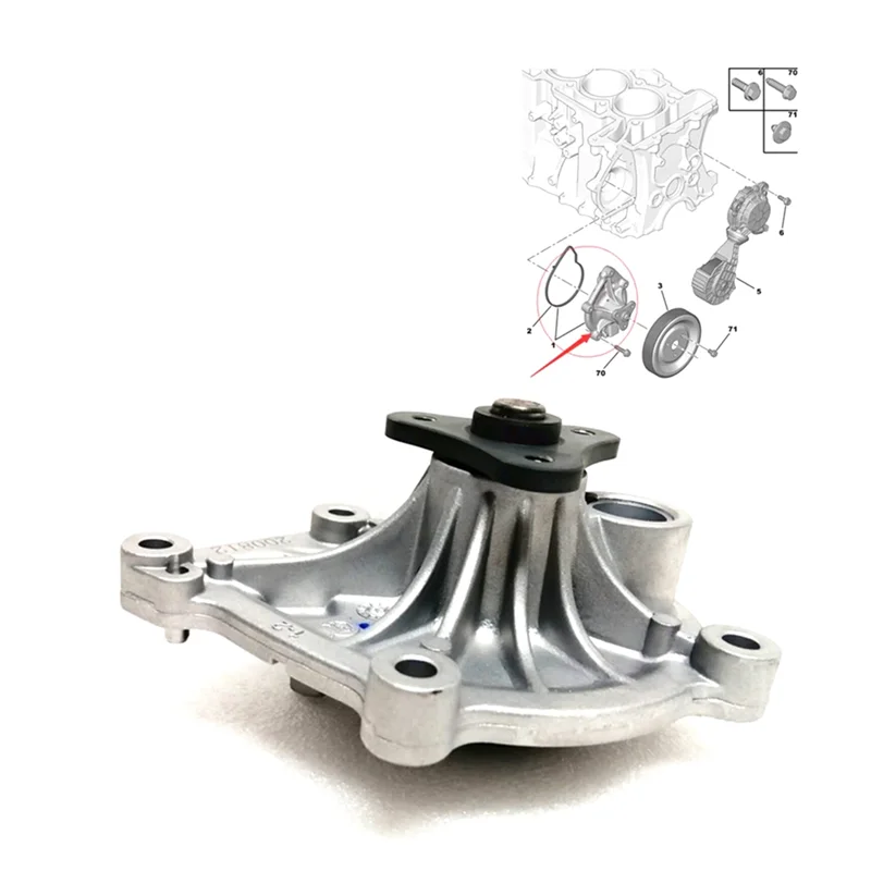 

Plain Water Pump 1201H8 9801573380 For 207 308 2008 Rcz 508 For Citroen Berlingo C3 C4 C5 Ds Mechanical Water Pump Acces