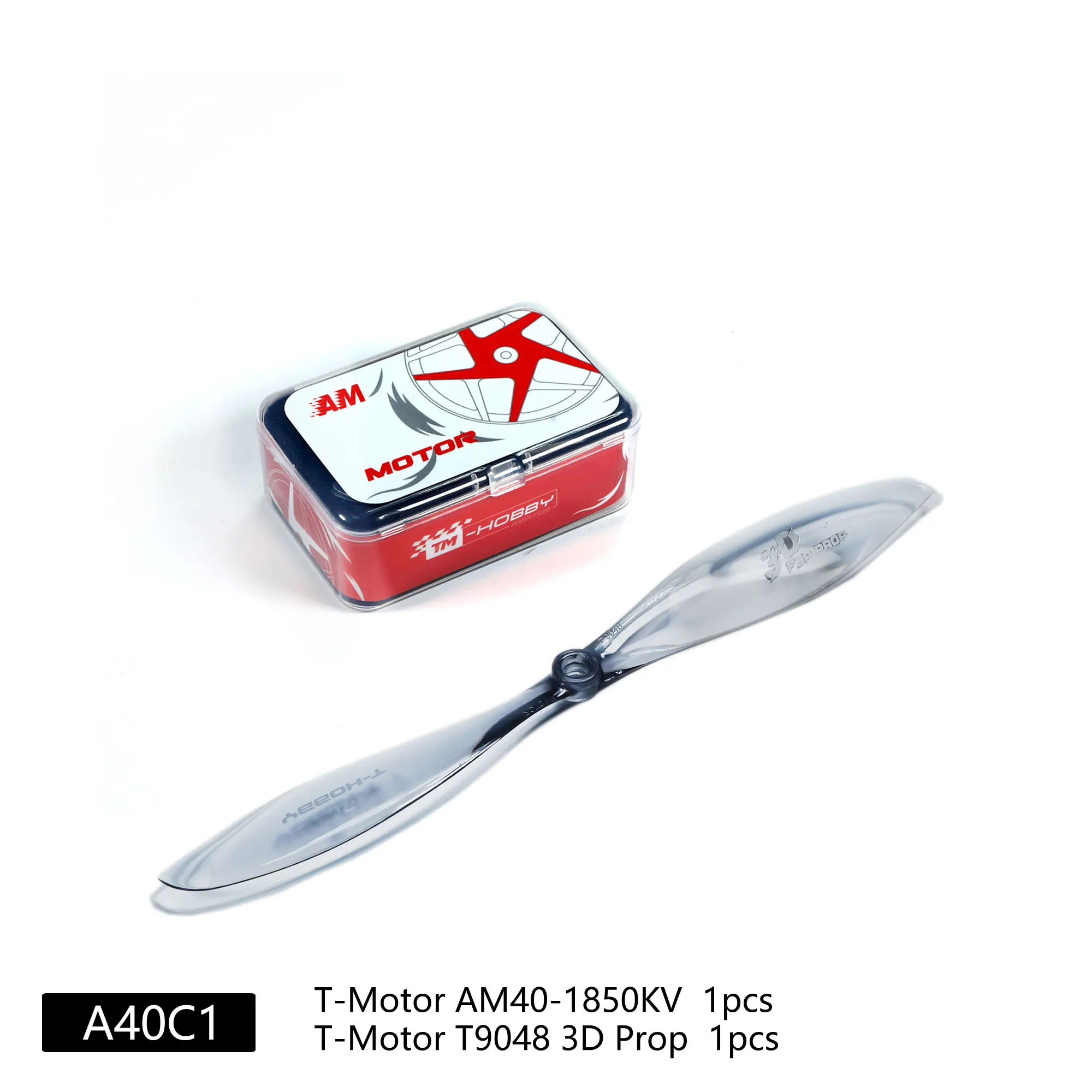 

DW Hobby T-Motor AM40-1850KV Motor Combo with T9048 3D Prop / T904D 4D Prop + Optional 4D ESC 16A - RC Airplane Power System