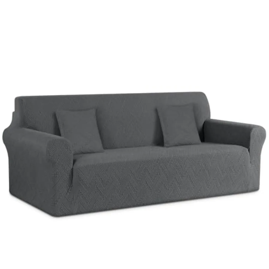 

Эластичный чехол для дивана, комплект чехлов для подушек, нескользящий, моющийся, мягкий жаккардовый защитный чехол для мебели