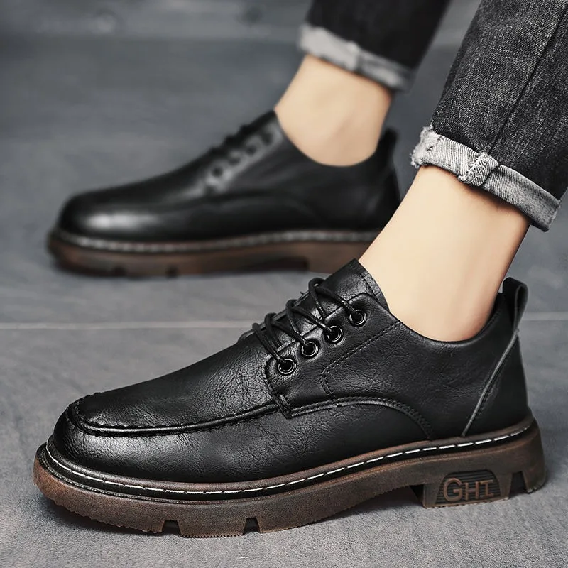 British-style casual business work shoes formal shoes man black brown formal shoes man board