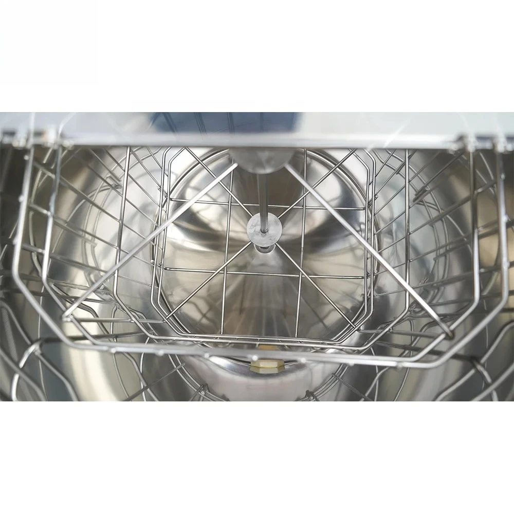 【HOT】Automatic Motor Honey Processing Separator 4 Frames Electric Honey Centrifuge Extractor Machine