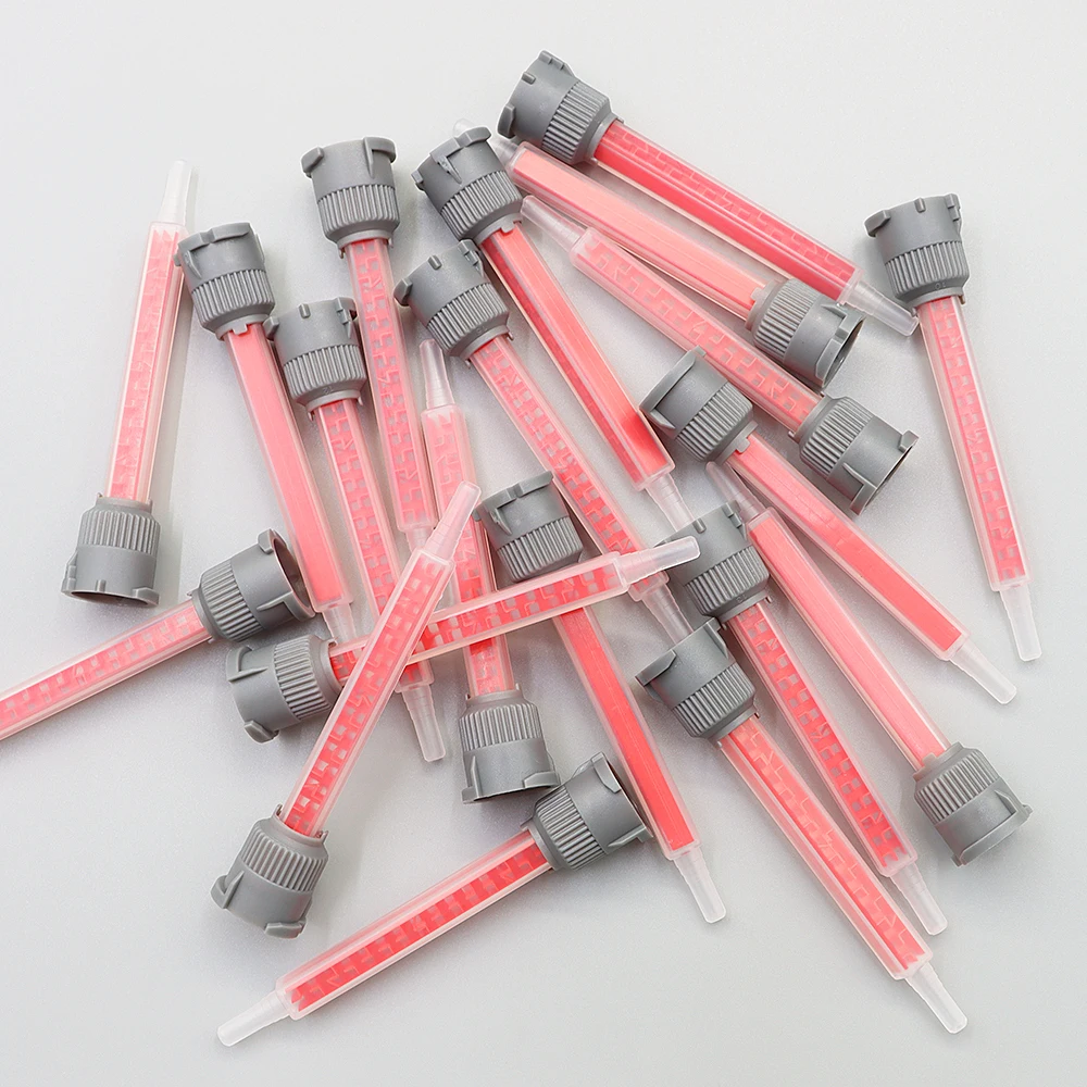 10/20/50pcs Epoxy Adhesive Mixing Nozzle Static Mixing Nozzle Mb6-16 Mixing Tube (10:1Ratio) for 10:1 Empty Dual Cartridges