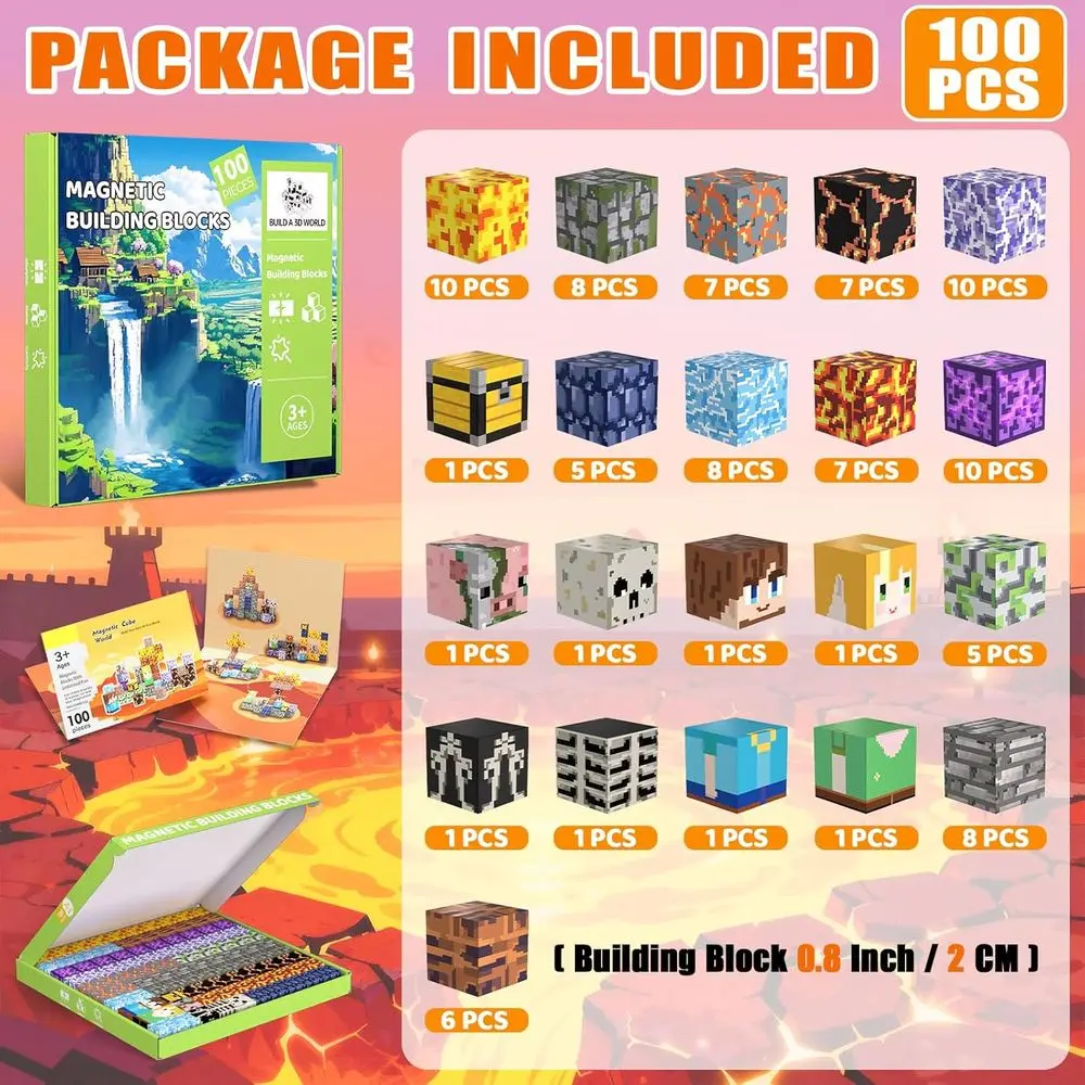 Bloques de construcción magnéticos: juguetes STEM para niños, 3+, forma de espada, ideales para regalos de Navidad y cumpleaños