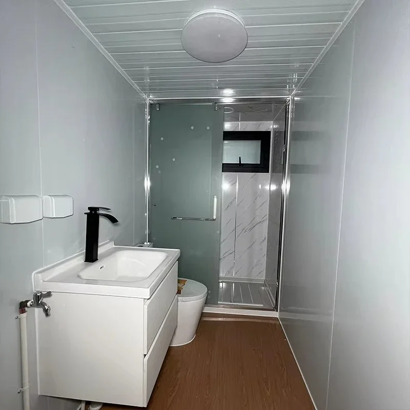 Casa contenedor plegable prefabricada, Modular moderna, pequeña, para el hogar, oficina móvil, montaje rápido, vida al aire libre, cabina portátil expandible