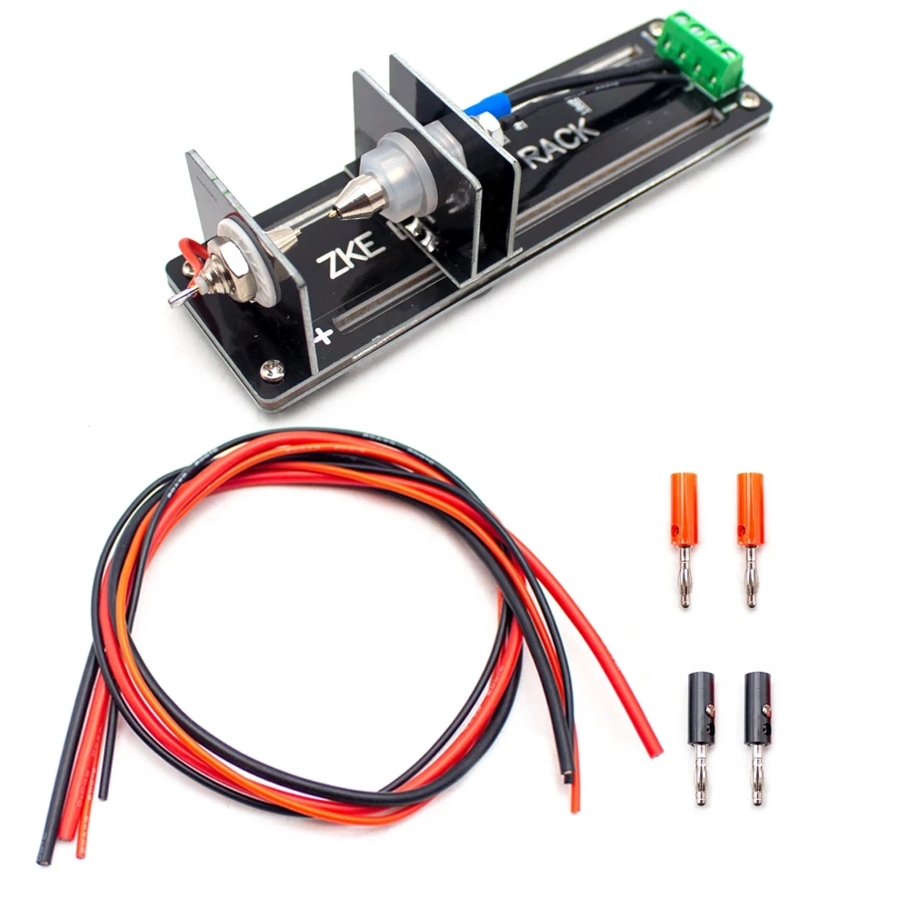 4-Wire Battery Testing Jig – For 18650/26650/21700/AAA, 10A Battery Clamp Test Stand