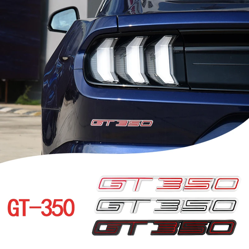 

for Ford Mustang GT350 GT500 rear logo Shelby modified displacement logo Leaf plate side logo sticker