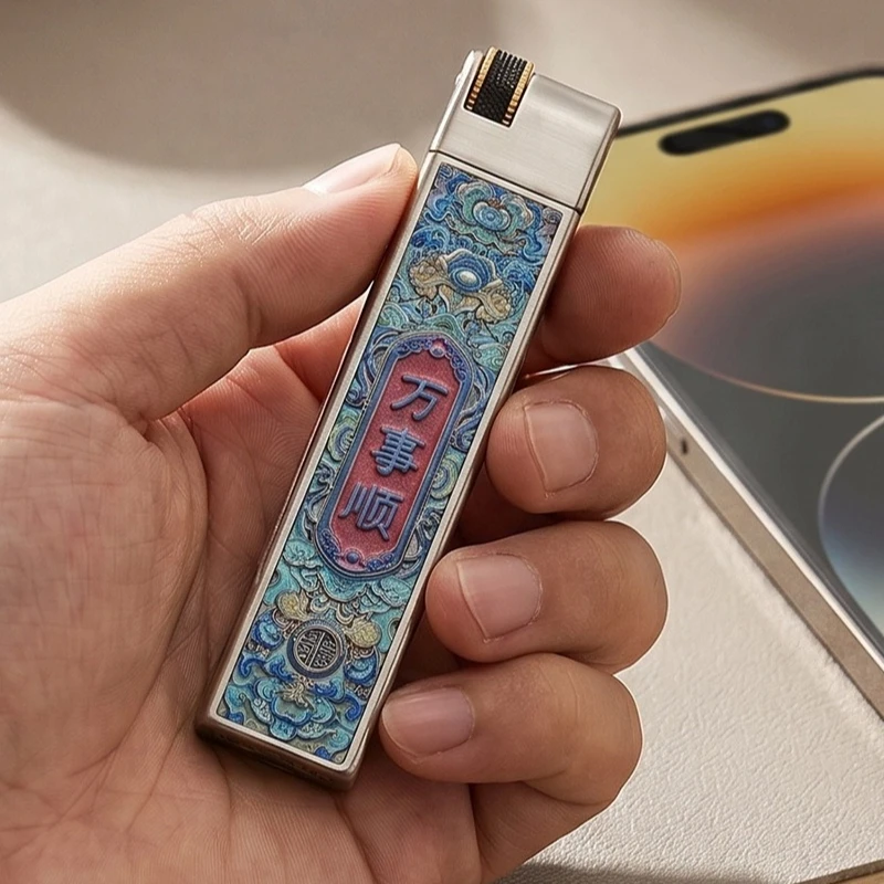 Zorro Z867 Portable Creative Smoking Accessories Lighter, Narrow Version Slim Long Strip Flying Muse Luminous Design