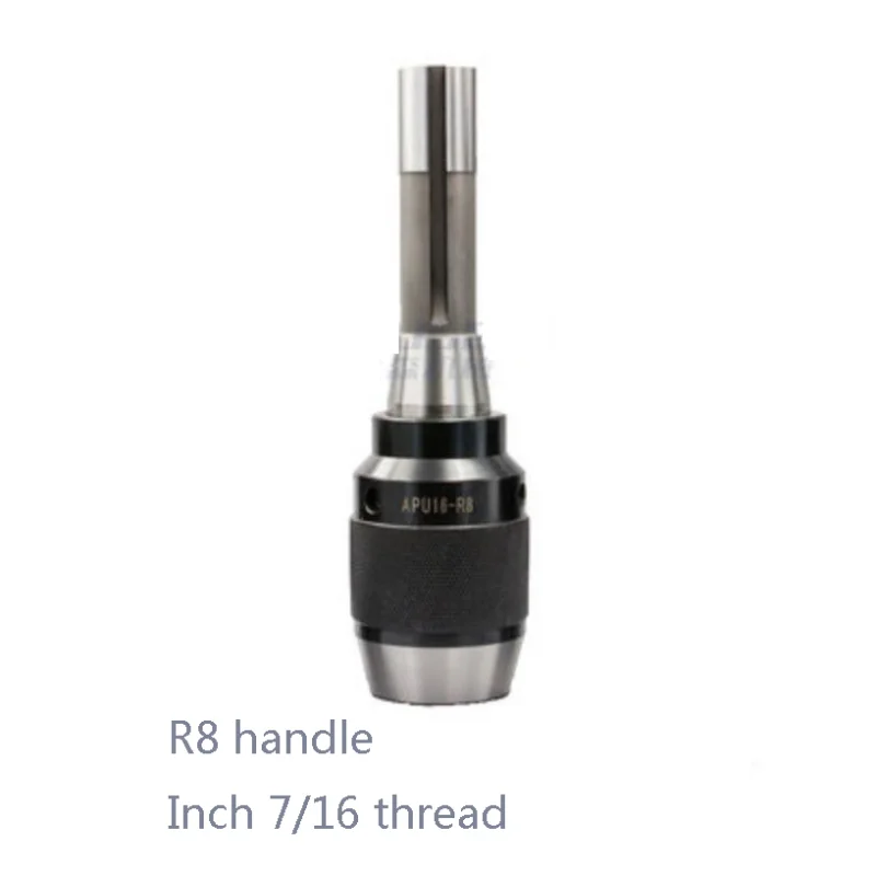 

1PC NEW MILLING MACHINE R8-APU16 PRECISION INTEGRATED Straight Shank Self-Tightening Heavy DRILL CHUCK