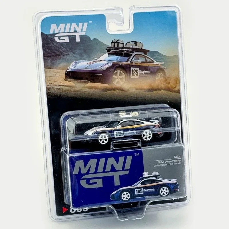 MINIGT 1:64 992 Modello di auto in lega Dakar