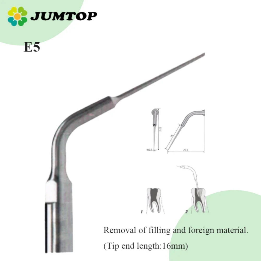 

1Pc E1 E2 E3 E4 E5 Dental Ultrasonic Scaler Tips Multifunction Endo Perio Scaling Tips for EMS Woodpecker Scaler Handpiece