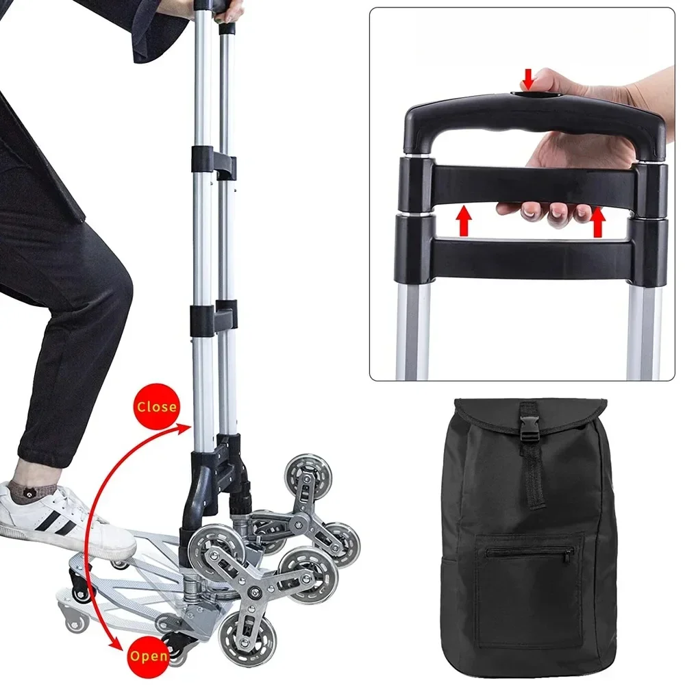 150 Kg Robuster, Faltbarer Handsack, Rollwagen, Zusammenklappbarer LKW, Barrow Cart, Reisegepäck, Einkaufswagen, Tragbarer Heimg