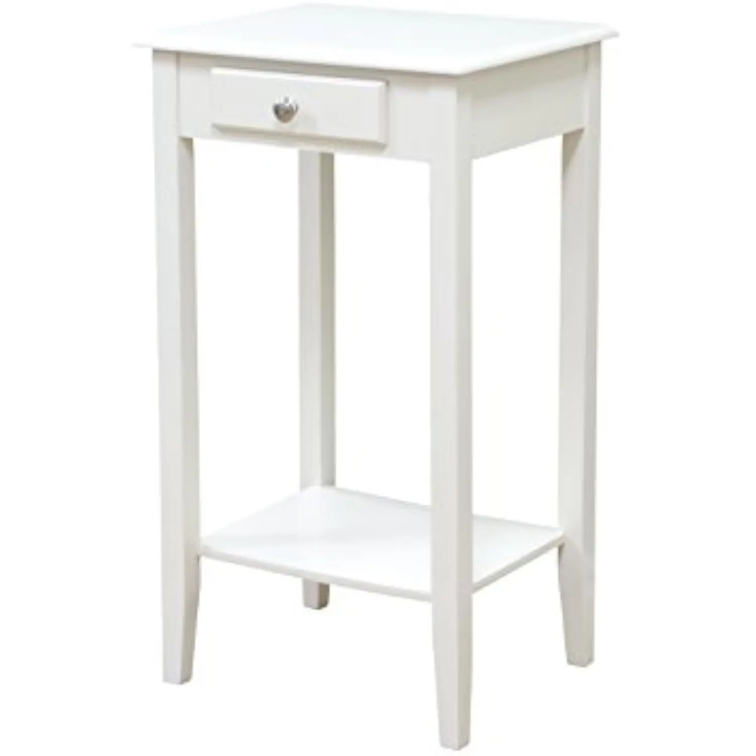 

Frenchi Home Furnishing Antique Regalia Table Collection, White