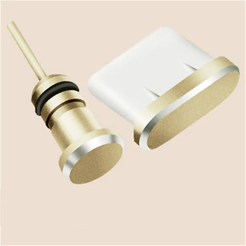 Spina di tipo C Spina antipolvere Jack per auricolari da 3,5 mm Scheda SIM Spina antipolvere USB tipo C per iPhone Samsung Huawei Xiaomi Redmi OnePlus