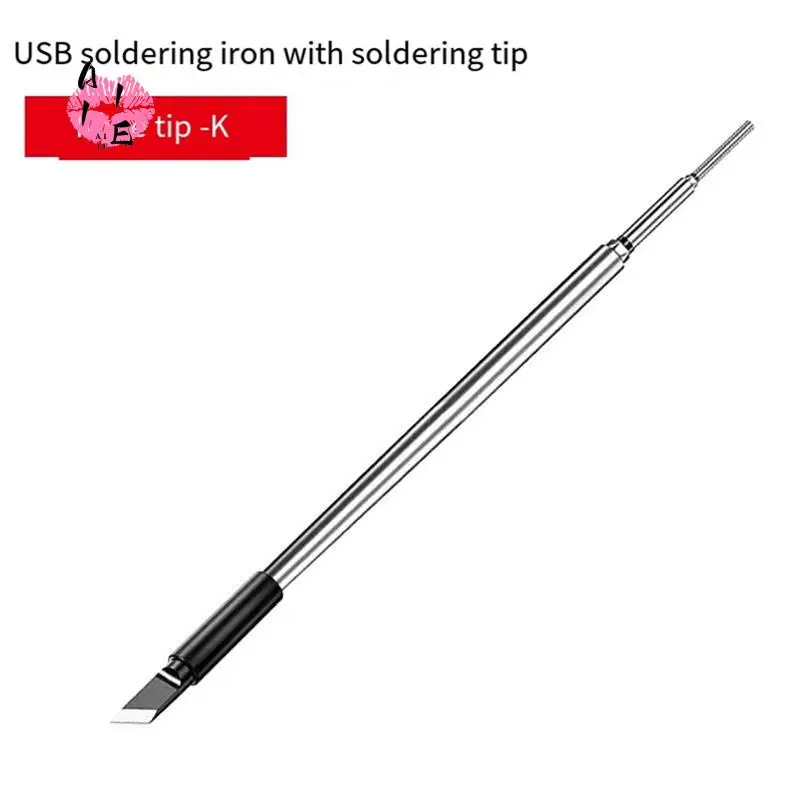 

A11E-C210 Soldering Iron Tip USB Soldering Iron Tip 5V Battery Soldering Iron Tip Soldering Rework Accessories 3Pcs