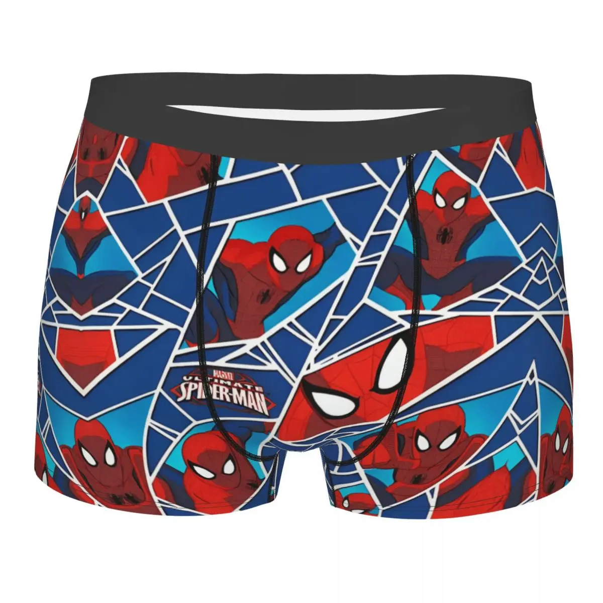 

Men's Spider Man Underwear Multi-hero Shards Superhero Novelty Boxer Briefs Shorts Panties Male Breathable Underpants Plus Size