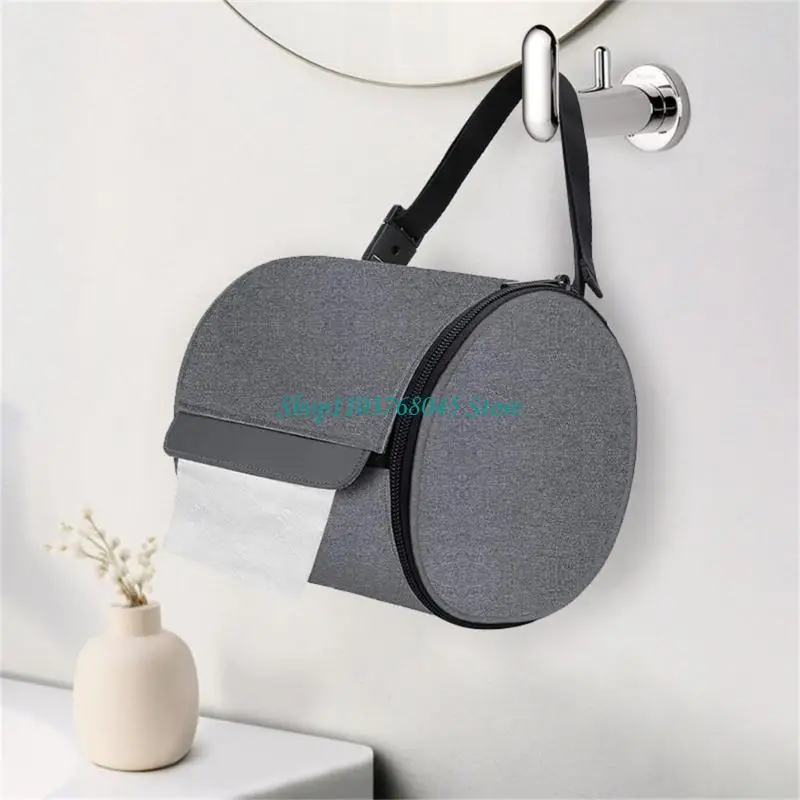 R53F Fully Covered Tissue Roll Protector Hanging Mount Pet Safe Stop Pet Tearing Dust Water Resistant for Indoor Outdoor Use