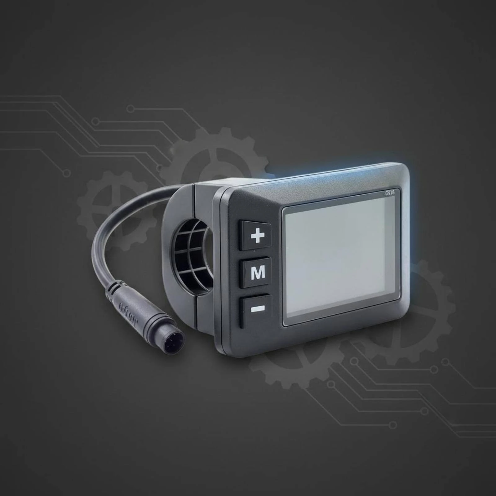 Electric All-Terrain-Road Motorcycle Display Wired Motorcycle Instrument Display Vehicle Part Black Plastic