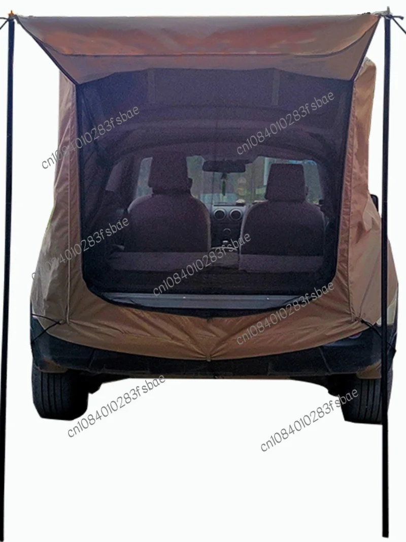 Outdoor Camping SUV Self-Driving Travel Trunk Car Roof Tent Camping Simple RV Parent-Child Travel Outfit