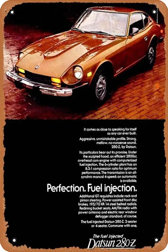muecddoa Datsun 280Z Poster Metal Tin Sign 8