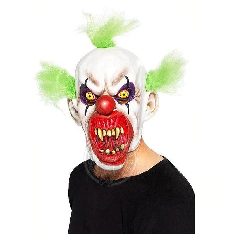 

Horror Clown Mask Scary Killer Clown Mask Halloween Terror Joker Movie Full Face Latex Mask