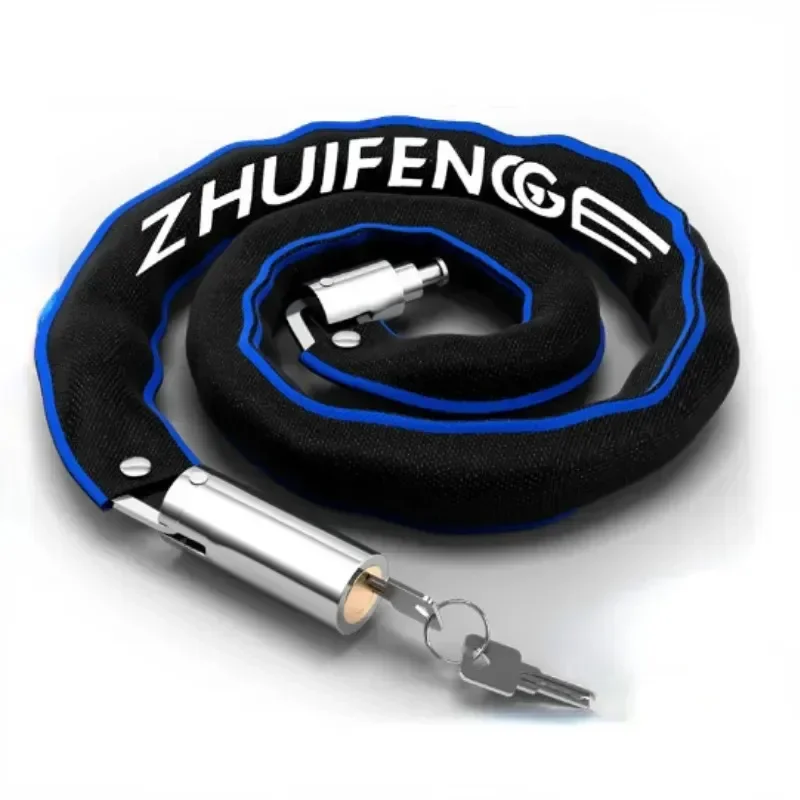 

Motorcycle Chain Lock with Lighter Weight and Stronger Security Anti-Theft Bicycle Lock for Road Mountain Bikes