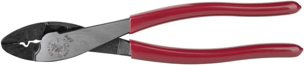 

Cutting/Crimping Tool for 10-22 AWG Terminals, Wire Cutter and Crimper for Insulated & Non-Insulated Connectors, Tapered Nose