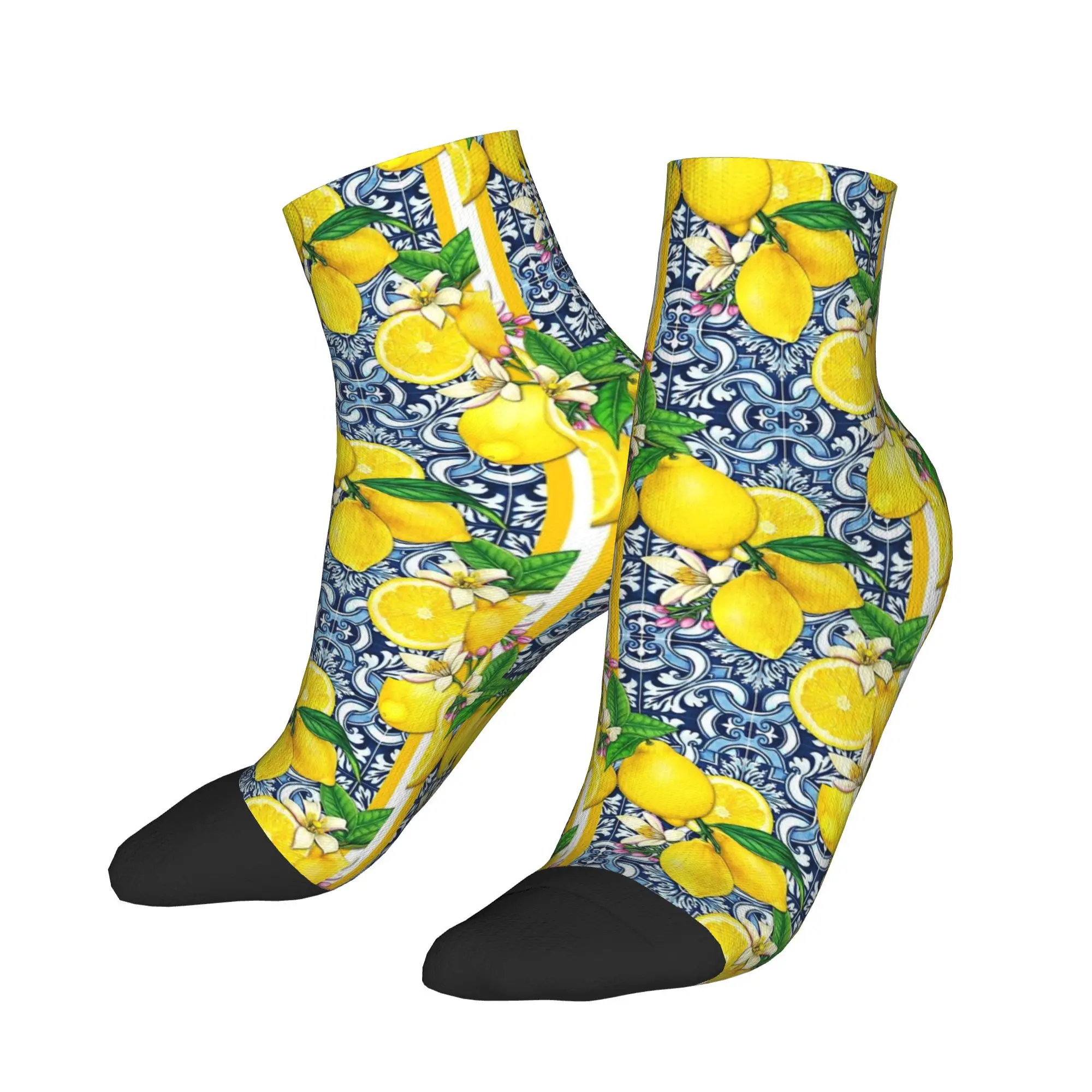 

Подушка из плитки в стиле лимонного Сорренто, носки в стиле Харадзюку, супер мягкие чулки, всесезонные носки, аксессуары для подарков унисекс