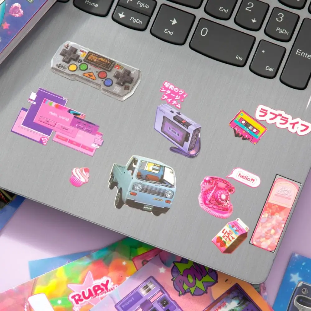 Retro 30 Seiten Aufkleber Buch DIY japanische Y2K Tagebuch Aufkleber Cartoon Geschenk Scrapbook Aufkleber Schreibwaren