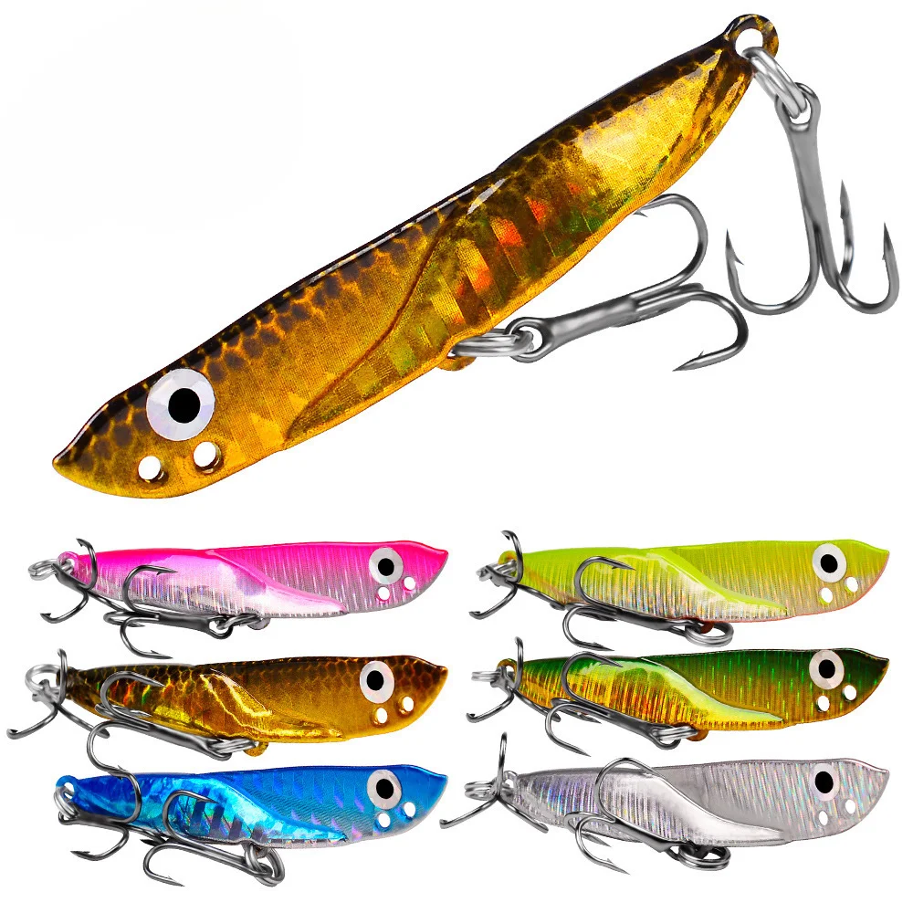 Metal Lure Smart Swimming Cast Far 30g Metal Fake Bait Bait High Density 3d Fisheye 7.5cm Iron Plate Vib Lure Lure Bait