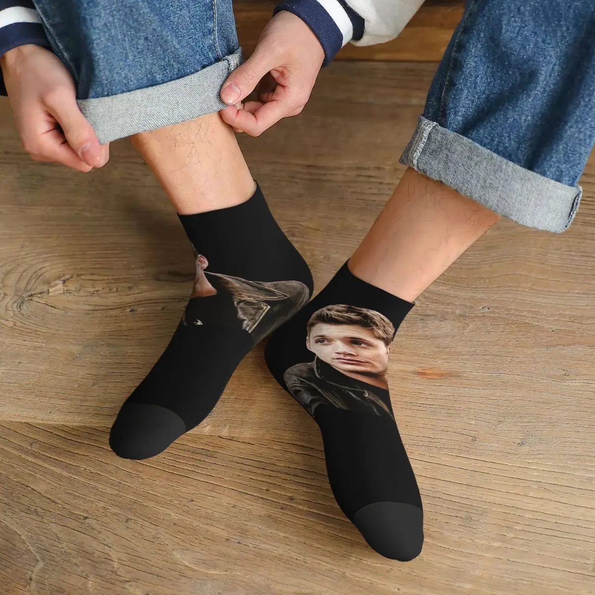 

Dean Winchester Supernatural Socks Harajuku Super Soft Stockings All Season Socks Accessories for Man's Woman's Christmas Gifts