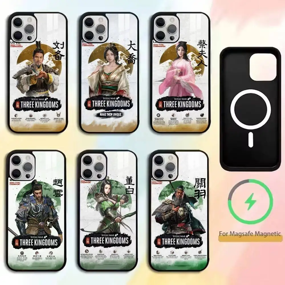 Three Kingdoms   Phone Case For iPhone17,16,15,14,13,12,11 Plus,Pro Magnetic For Magsafe Wireless Charging