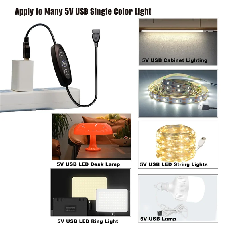 AT13 Dimmer Switches For Led Lights Dimmer Light Switch Led 5V USB LED Dimmer Switch,