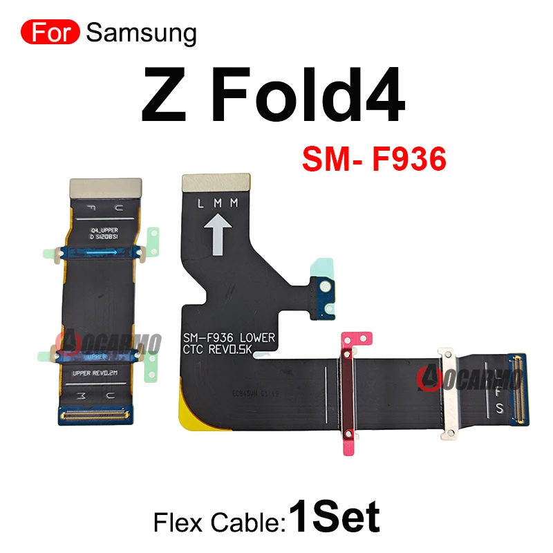 For Samsung Galaxy Z Fold 4 Z Fold5 F936 F946 MainBoard Connection LCD Screen Spin Axis USB Main Flex Cable Replacement Part