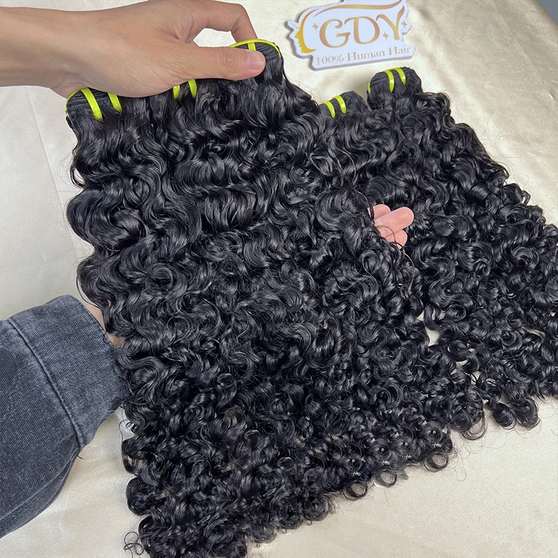 Burmese Curly Raw Virgin Hair Bundles Thick 100% Unprocessed Human Hair Extensions Vietnamese Wavy Bouncy Double Weft Full Head