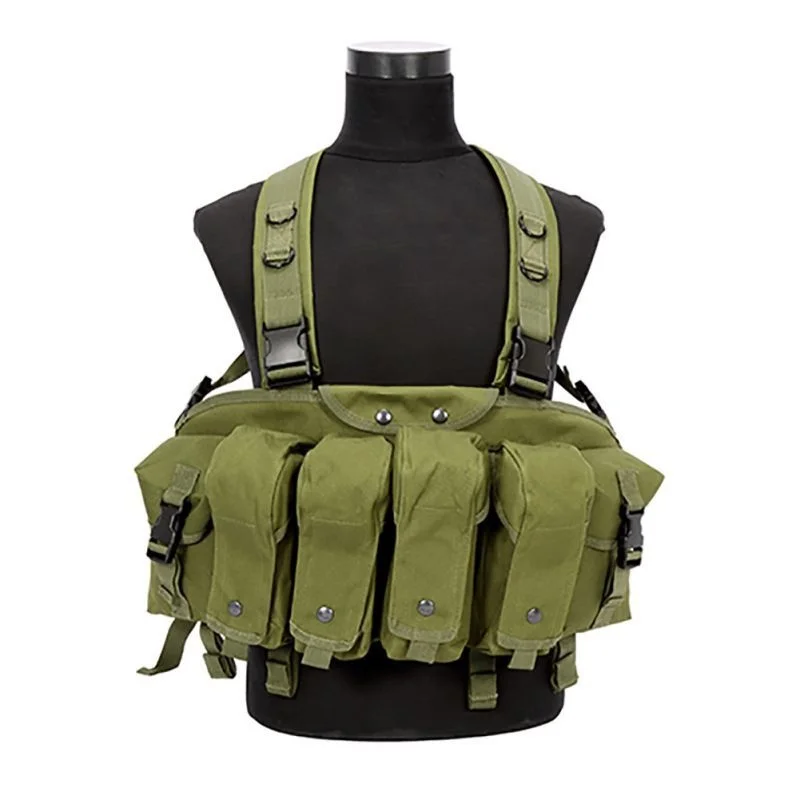 

Outdoor Hunting Camouflage Tactical Vest Airsoft Ammo Chest Rig Magazine Carrier Combat Swat Cs Military New Style Multi-pocket