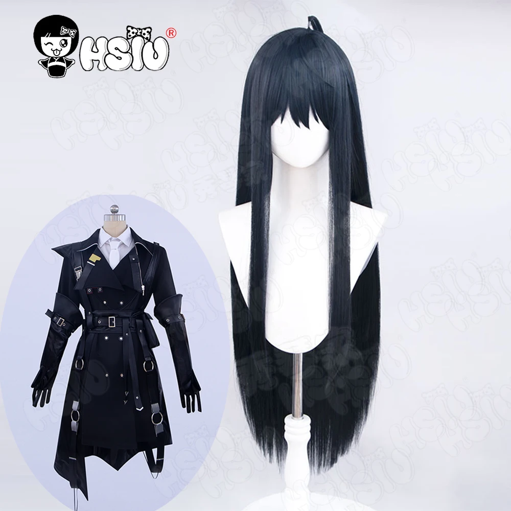 Rahu Cosplay Wig Fiber synthetic wig Game Path to Nowhere Cosplay Wig「HSIU 」Gray Blue Mixed Color Long Hair+Wig Cap