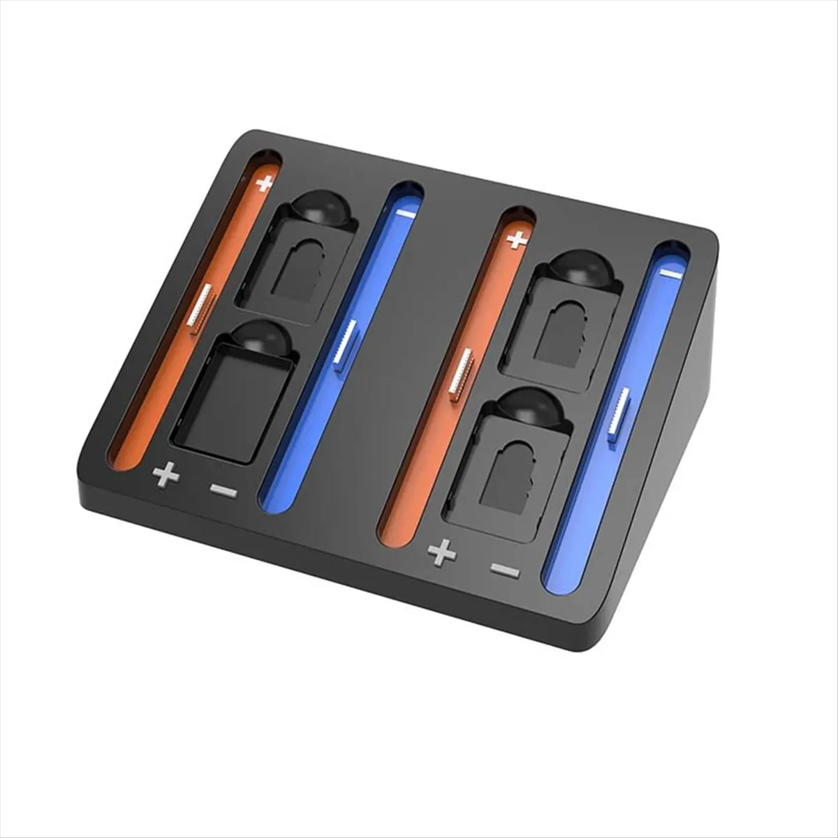 【ELEVATE LIFE】Docking Station for 2 Charges 4 Controllers Includes 4 Game Card Slots Enhanced Gaming Accessory
