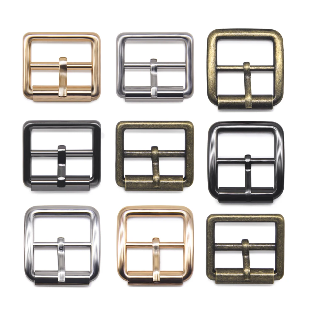 High quality 20pcs/lot 20mm gold silver bronze black iron pipe Square alloy metal shoes bags Belt  Buckles  DIY sew accessory