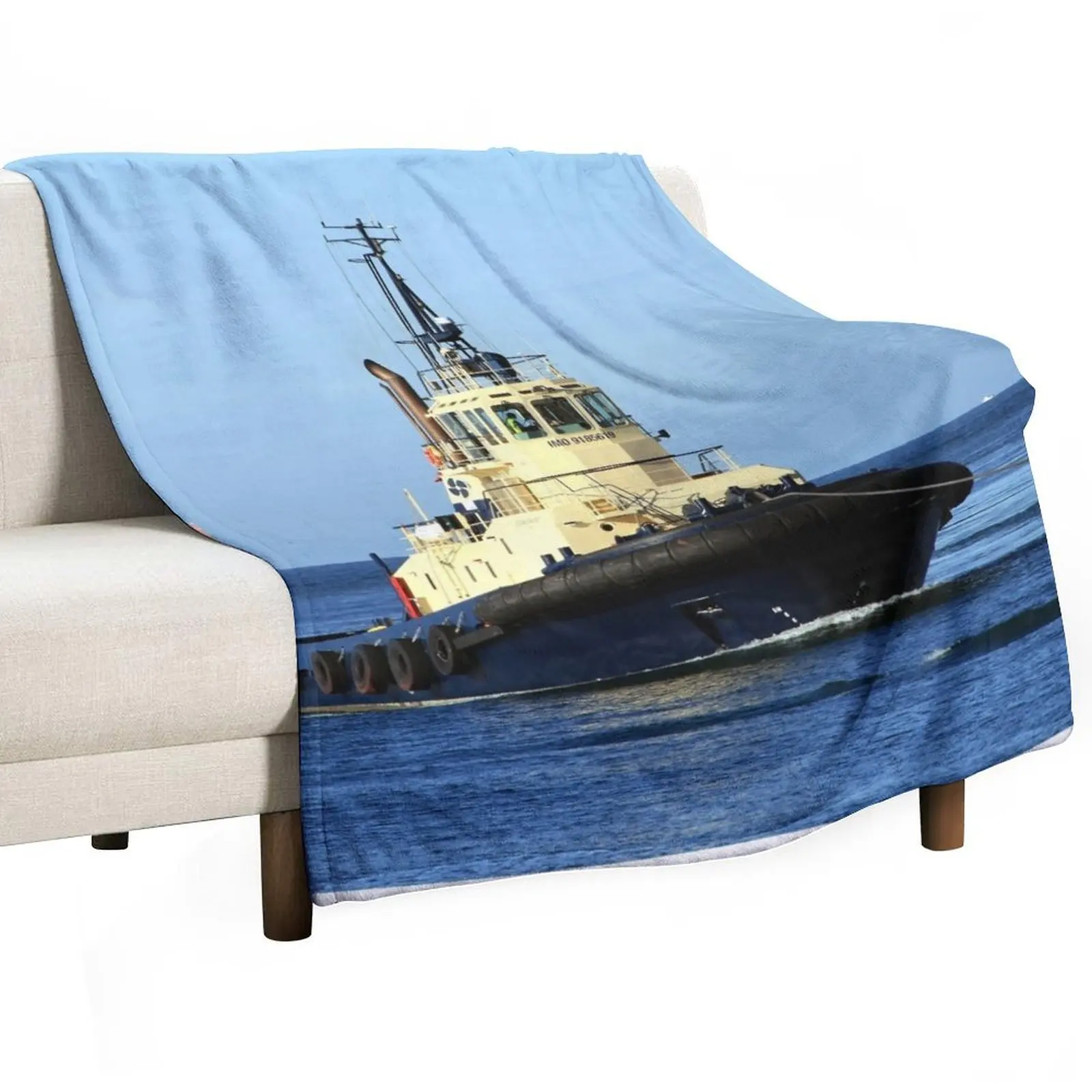 Tugboat Tingari, Australia Throw Blanket Sleeping Bag Soft Beds halloween Blankets