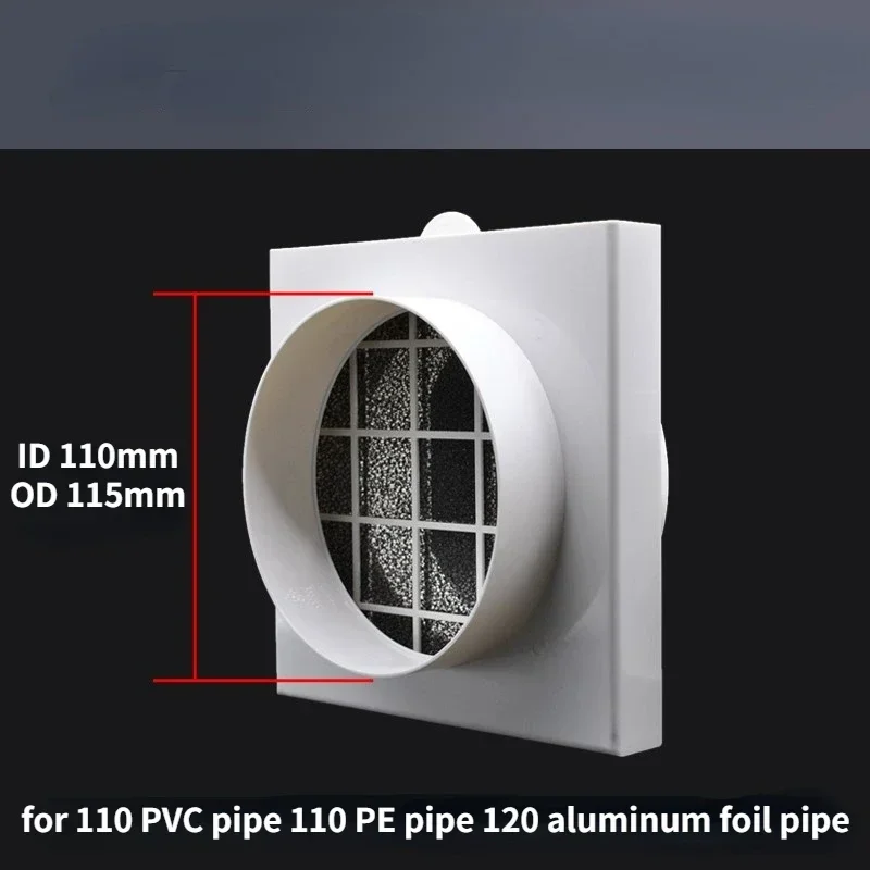 duct air filter inline ducting box ventilation for  PVC pipe PE pipe Aluminum foil tube Inlet pre filter Deworming and Deashing